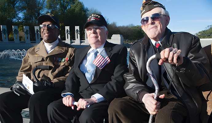 Three veterans